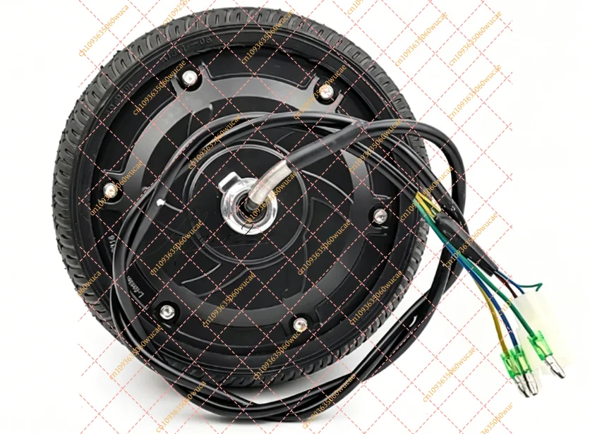 6.5 Inch Solid Wheel Brushless Hub Motor 24V 36V 48V 350W For Electric Scooter