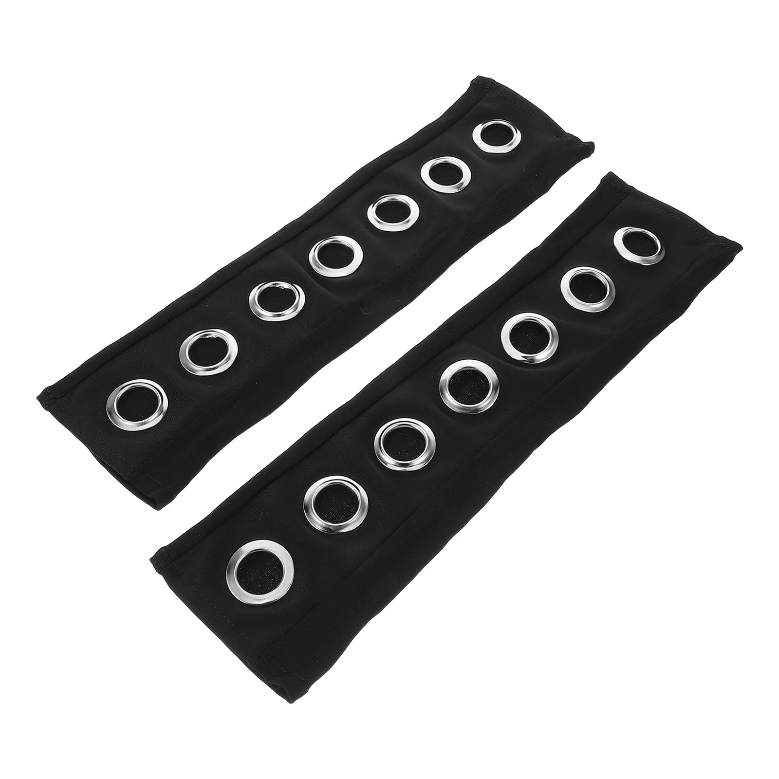 

1Pair Punk Hollow-Out Mesh Arm Sleeves Unique Circular Accents Breathable Sun Protective Forearm Cover Gothic Street Fashion Arm