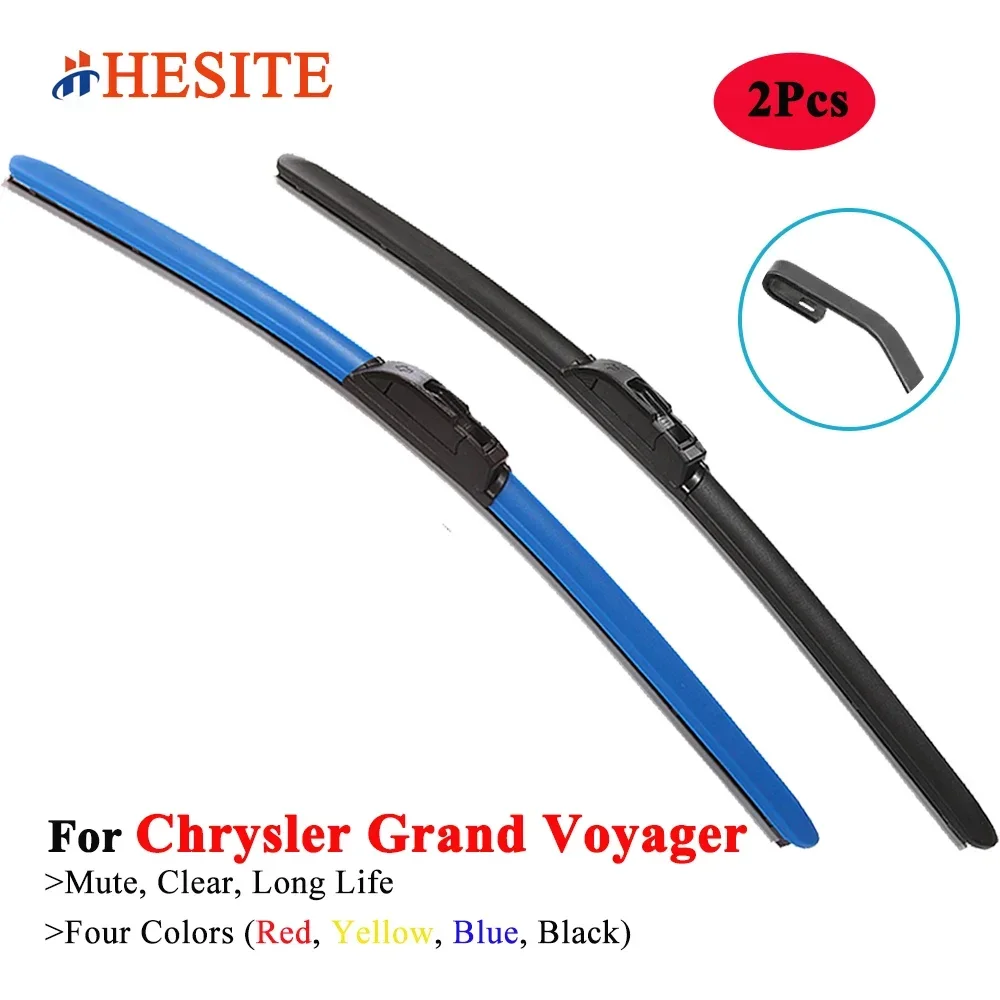 HESITE Colorful Windshield Wiper Blades for Chrysler Grand Voyager MPV GS RT 1995 2000 2002 2007 2010 2011 2015 2016 2018 2019