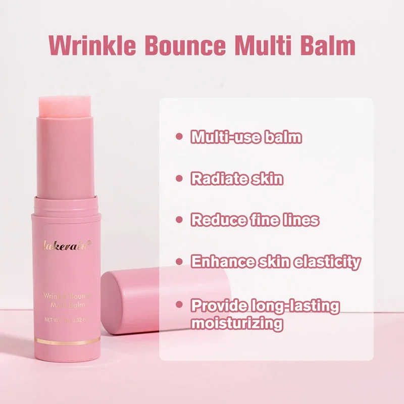 Korean Bounce Multi Balm Collagen Pink Stick Eye Balm For Face Lifting Deep Moisturizing Multi Cream Hydrated Skin Care 1/3/5pcs