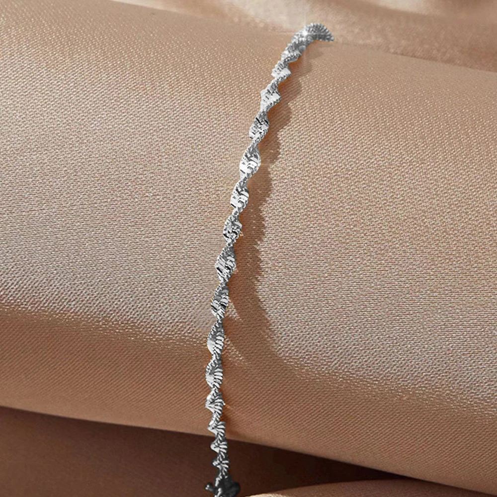 Einfaches Kettenarmband aus Edelstahl, modischer böhmischer Stil, Schmuck, Party, Abendessen, Freund, Geschenk, geeignet für den täglichen Gebrauch von Frauen