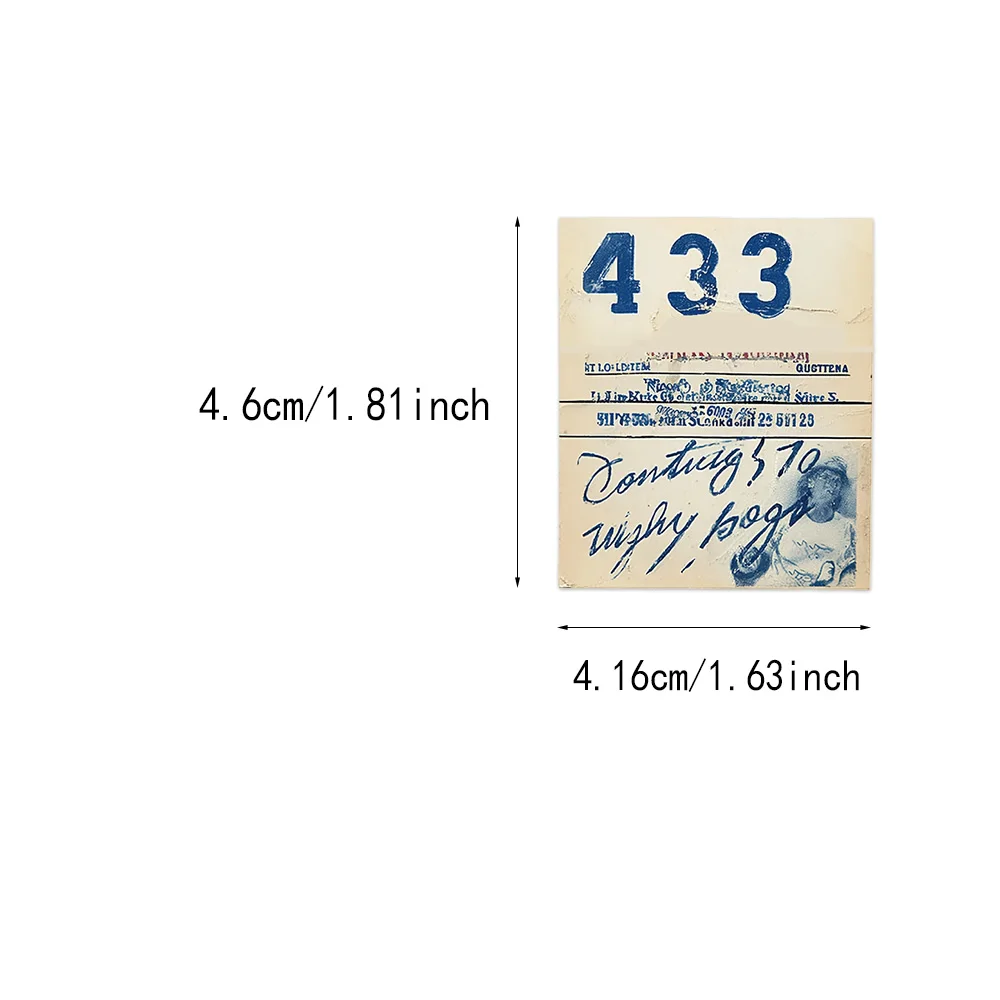 50 STKS Retro Design Stempel Decoratie Stickers DIY Plakboek Telefoon Case Laptop Tablet Speelgoed Decoratie Stickers