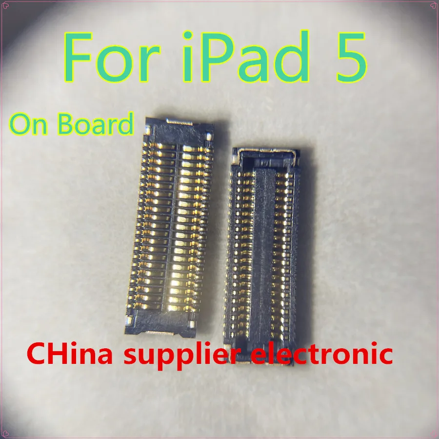 10pcs-50pcs For iPad 5 A1474 LCD Display Screen FPC Connector Tray on motherboard Mainboard Flex 42 pins