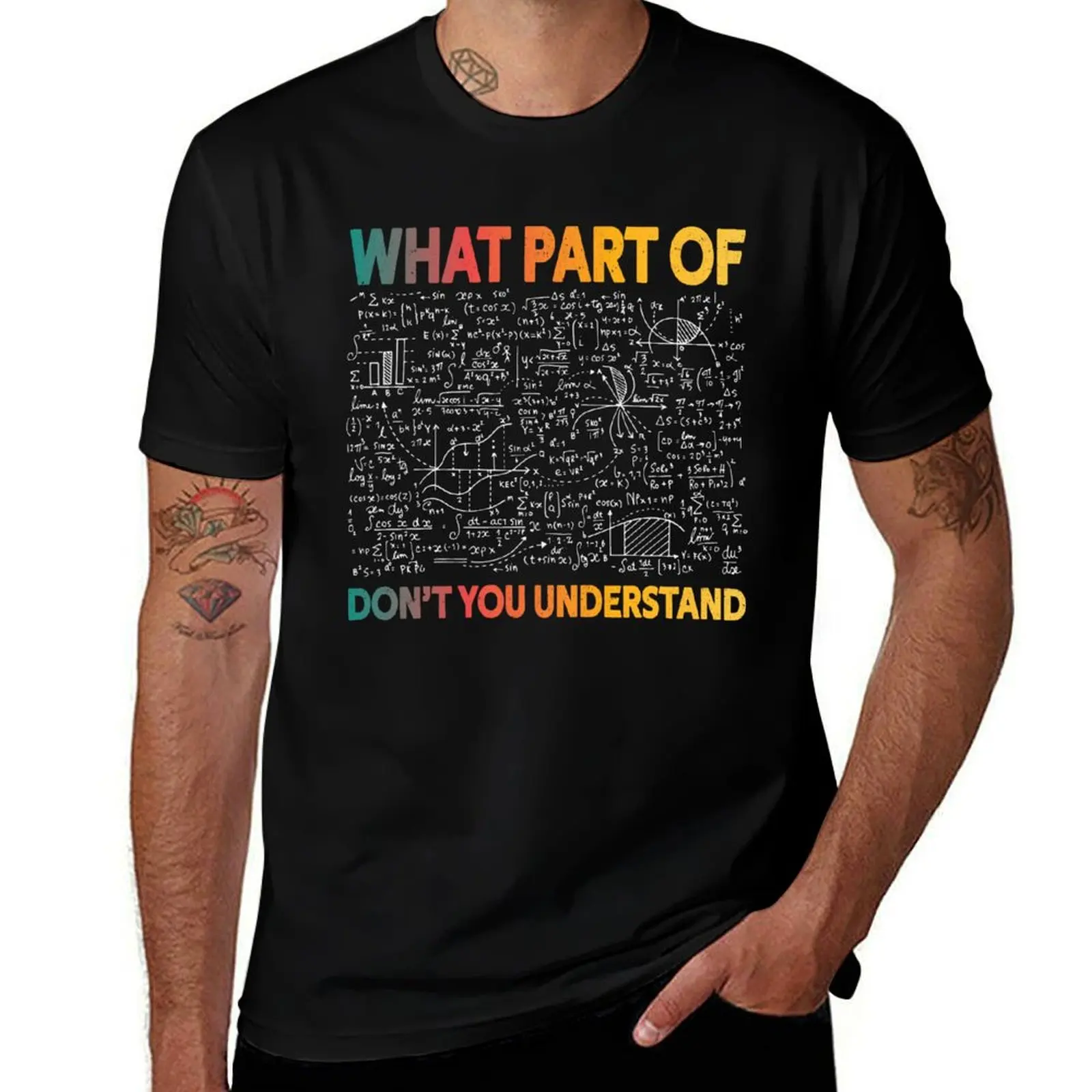 What Part Of Don't You Understand Funny Mathematic Science Math Teacher T-Shirt Soft Casual Short Sleeve Cotton Tee T-Shirt