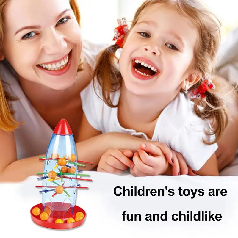 Stick Pull Game Family Games For Adults Family Fun Patience Training Stick Toys With Beads Parent-Child Toy Develop Brain