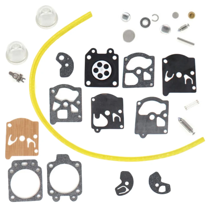 para Stihl 009av 010av 011av 011av 020av 031av Carburador Carb Kit de Diafragma da Gaxeta com Lâmpada Primer