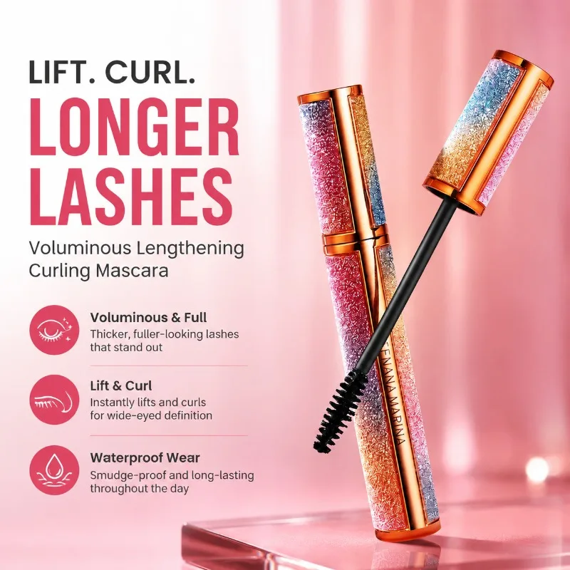 Lash‑curling Mascara Volumizing Elongating Eye‑cosmetic Dainty‑lift Beauty Accessory Delivering Charming Eyelash‑shaping
