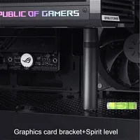 LDPCSJ Graphics Card GPU Support Bracket Built-in Spirit Level Adjustable Anti Sag GPU Brace Support Video Card Sag Holder Stand Stabilize Heavy Graphics Card Prevent PCI Slot Deformation PC Gaming Case GPU Protection Accessory for High End Graphics Cards 8