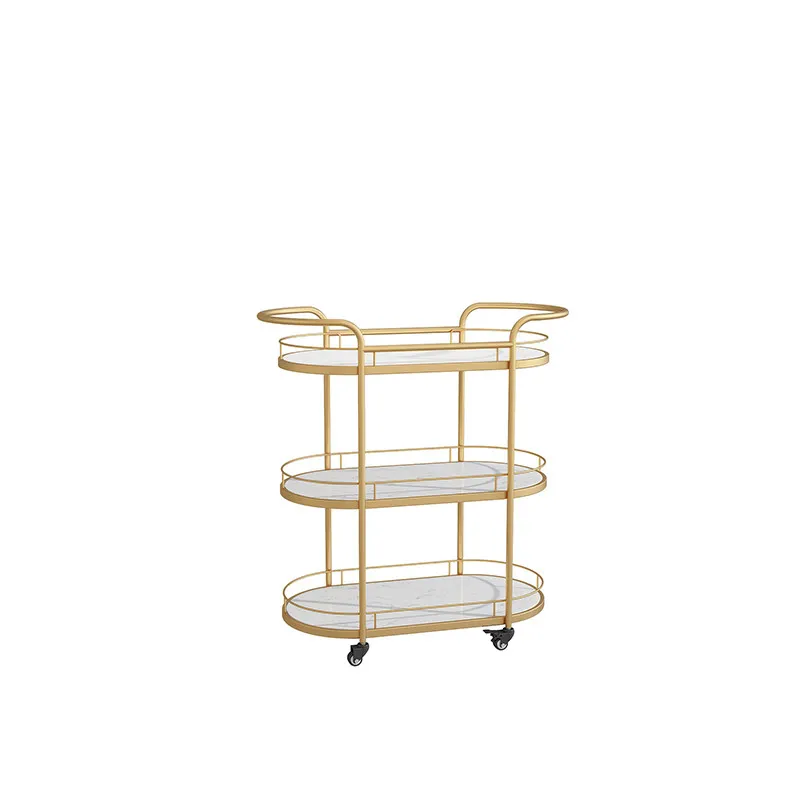 

Nordic mobile dining car Hotel commercial food delivery trolley Reception snack tea cart Cake cart Snack storage truck