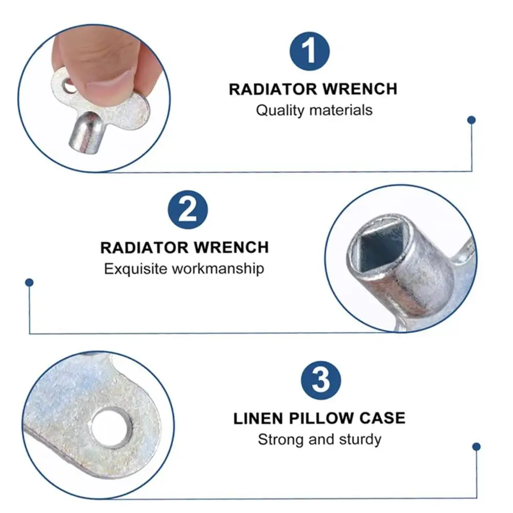 5 × 5 سخان تنزف مفتاح السباكة النازف مفتاح تنفيس الهواء أداة التدفئة المركزية مادة سبائك الزنك المبرد صمام العادم أدوات المفاتيح #5