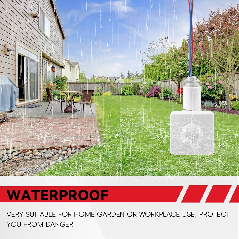 미니 인체 적외선 센서 적외선 바디 센서 스위치, LED 플러드 라이트, PIR 모션 센서, 조절 가능한 흰색, 220V