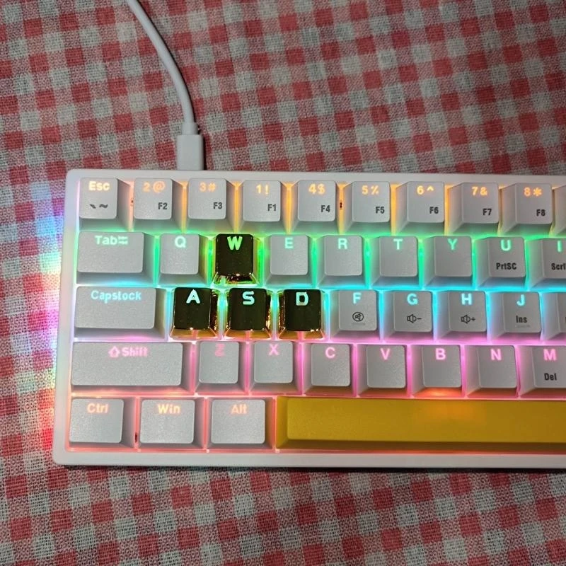 8 pçs wasd teclado mecânico keycaps durável liga de zinco keycap conjunto profissional retroiluminado setas keycap substituição melhor venda