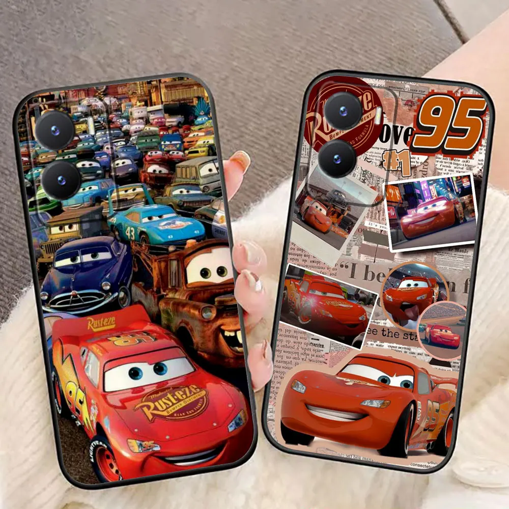 Disney Cars Lightning McQueen Case For VIVO Y100 Y93 Y78 Y77 Y76 Y72 Y50 Y51 Y36 Y35 Y28 Y27 Y22S Y21 Y20 Y17 Y17S Y16 Y02 Case