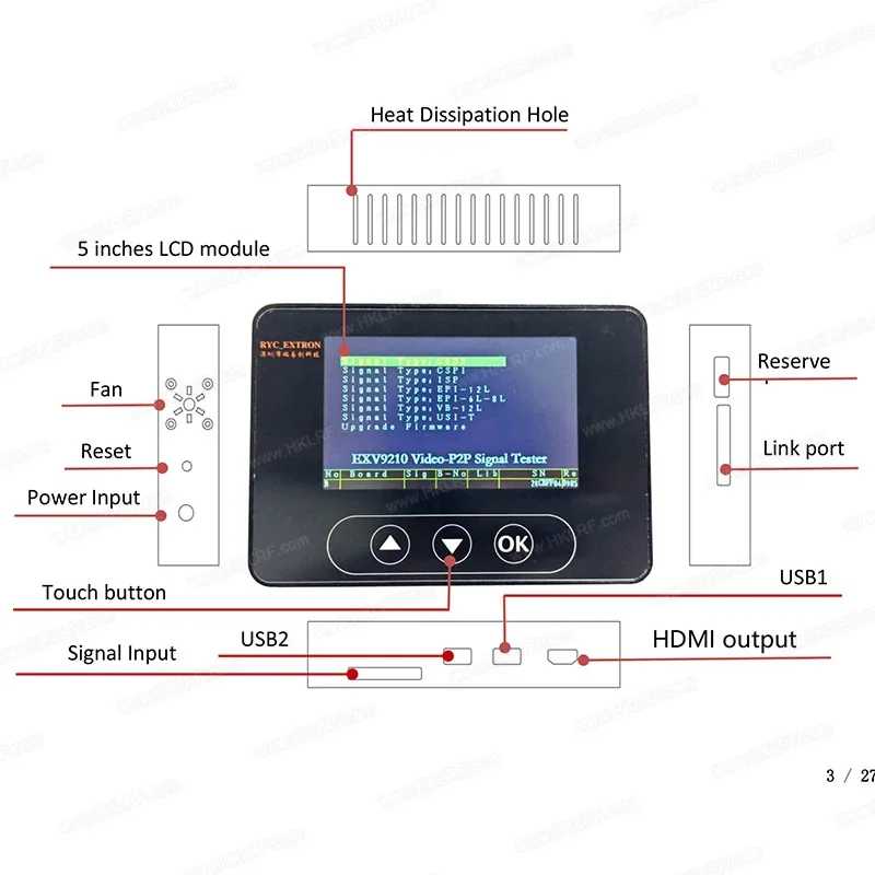 High Quality  lcd Display P2P Signal Converter EXV9210 for TV Motherboard  Repair Tester