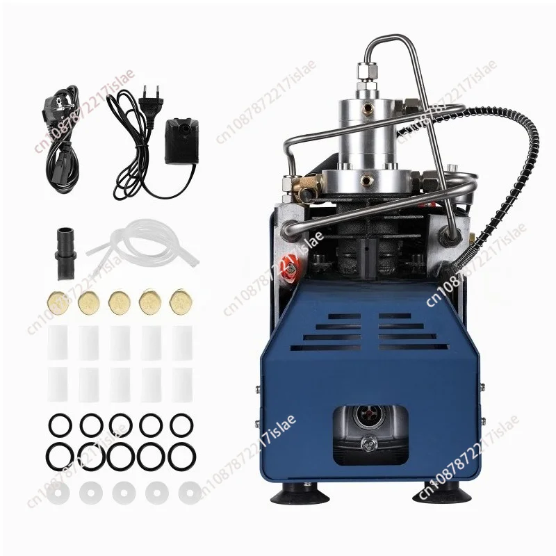 

30MPa 40MPa Electric High Pressure Air Pump, Single-Cylinder Water-Cooled Compressor for Diving Inflatable Boat