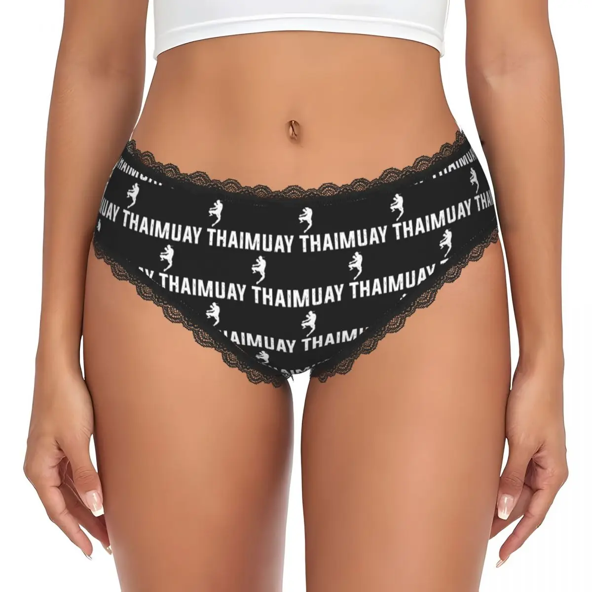 Muay Thai Gloves Thailand Boxing Fighter College Panties Briefs Women's Comfort Briefs Underwear Breathable Female Underpants