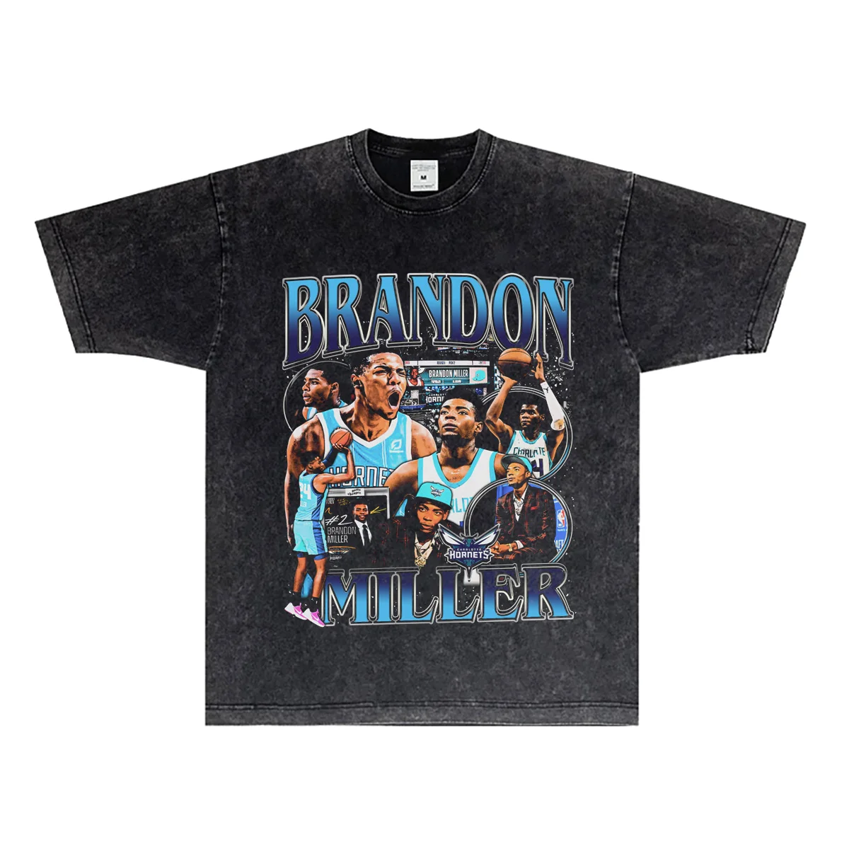 

Brandon Miller, A High-quality Luxury Brand's Best-selling Style Featuring Washed, Aged, and Retro Pure Cotton Short-sleeved