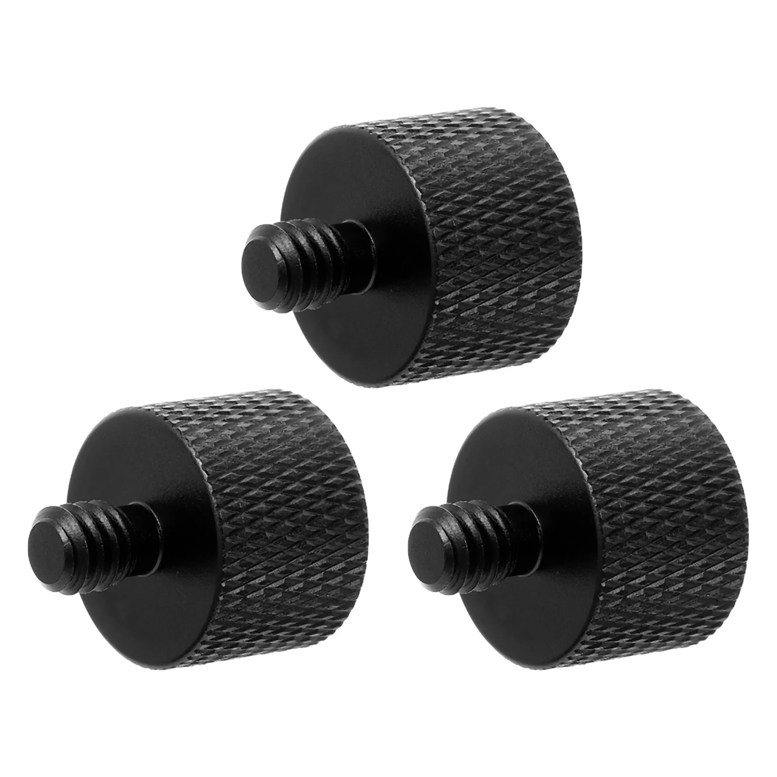 

3pcs Tripod Mount Adapter Durable Aluminum Alloy Smooth Edges Microphone Camera Bracket Conversion Accessories 5/8 inch for Mic