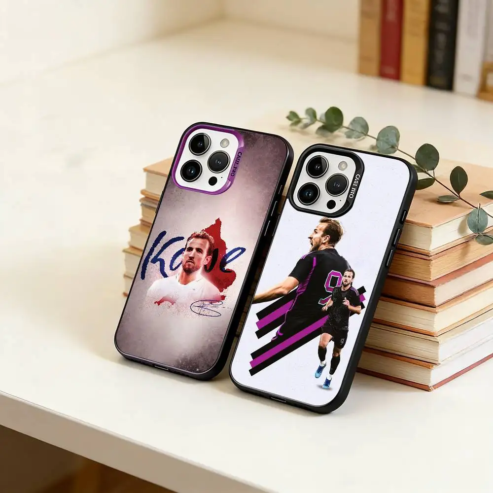 Funda para Teléfono H-Harry K-Kane para iPhone 17, 16, 15, 14, 13, 12, 11 Plus, Pro Max, XS, Funda Protectora Plateada Colorida