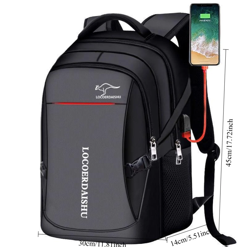 Men's and women's large-capacity trendy outdoor travel casual backpacks and schoolbags, airplane cabin backpacks