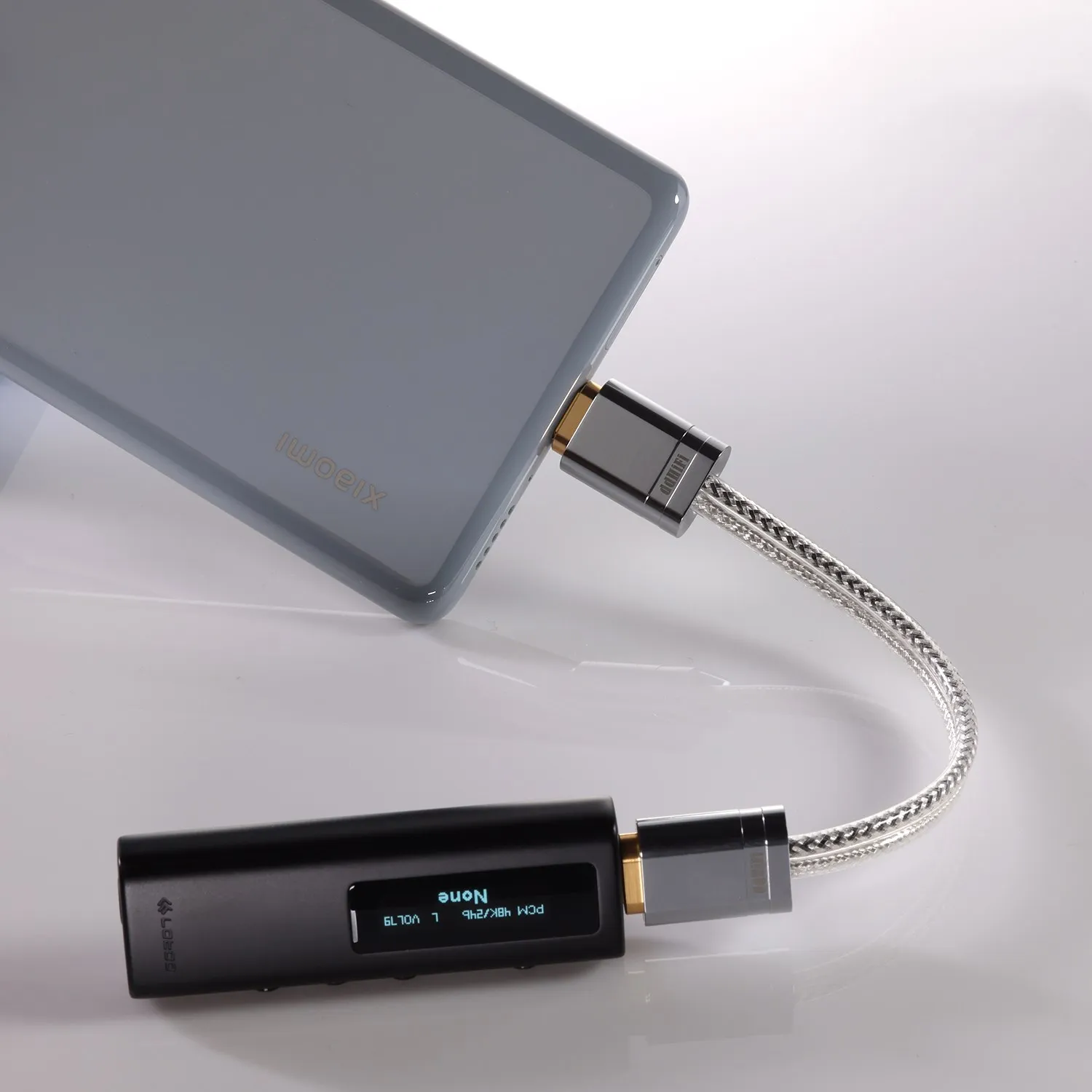 DD DdHiFi TC09S MFi09S Loại C/Ánh Sáng-Ninh Để Loại-C OTG Cáp Độ Tinh Khiết Cao Litz bạc Nguyên Chất Dây Và Oxy-Miễn Phí Dây Đồng