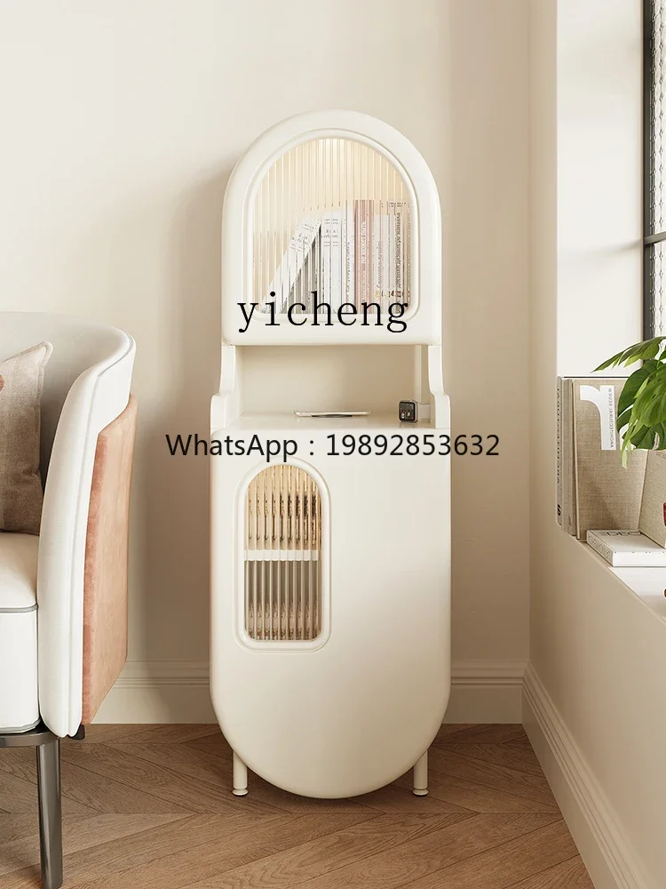 b26 bedside table bookshelf integrated high light luxury high-end shelf household bedroom bedside table with wireless