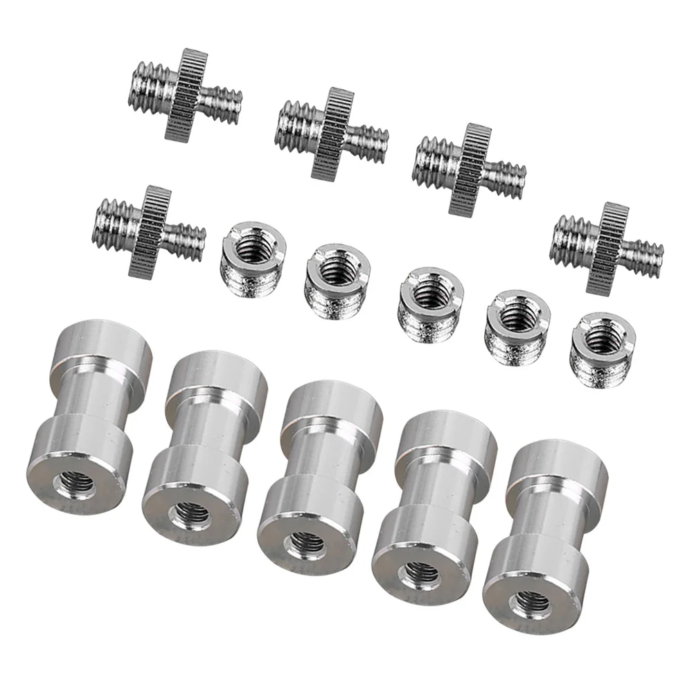 

5 set 1/4 Inch 3/8 Inch Camera Bracket Accessories Metal Tripod Mount Screw Adapter For Photography Studio Setup Camera Screw