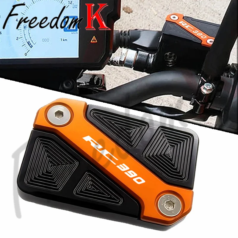 

Для RC390 RC 390 2017-2024 2023 2022 2021 2020 мотоцикла CNC бачок тормозной жидкости для переднего колеса Крышка Масляного стакана крышка главного цилиндра