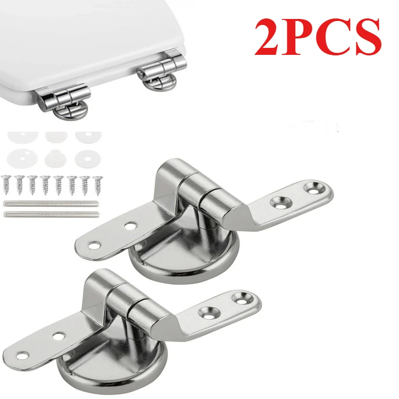 

2 шт., шарнир для сиденья унитаза из цинкового сплава, монтажный разъем для крышки унитаза, монтажные фитинги для крышки унитаза, запасные части