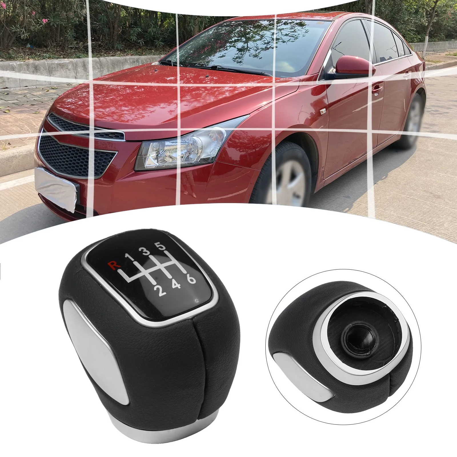 Vehicle Upgrades Shift Knob 5-speed And 6-speed Compatibility ABS Plastic And Leather Easy Installation Process For Chevrolet