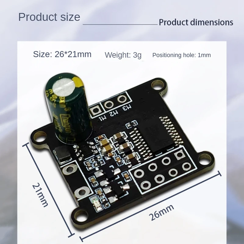DC Brushless Motor Driver Board Controle FOC, SVPWM Controle, Módulo Substituir, Mini FOC simples, 10-24V
