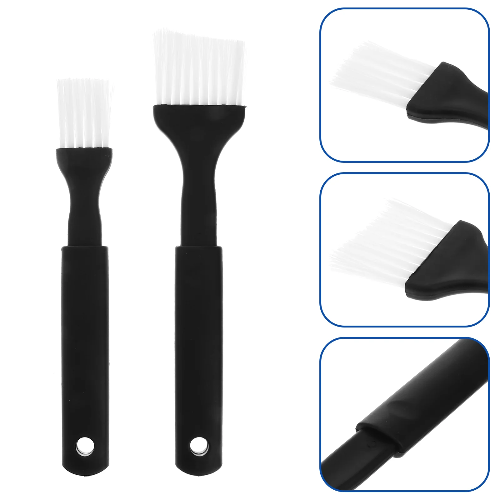 

4pcs Nylon Bristle Pastry Brush Plastic Grip for Basting Baking Cooking Food Brush(2 Big ,2 Small ) Plastic brush