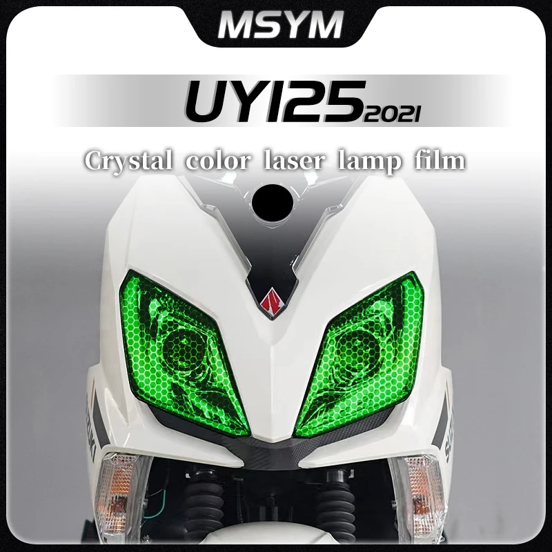 

For Suzuki UY125 UY 125 Uy125 uy1252021 Headlight film smoked black taillight film honeycomb laser protection sticker accessorie