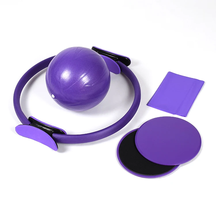 

Flat Resistance Flat Band And Yoga Ball Magic Ring Pilates Circle Exercise Equipment Workout Fitness Yoga Accessories