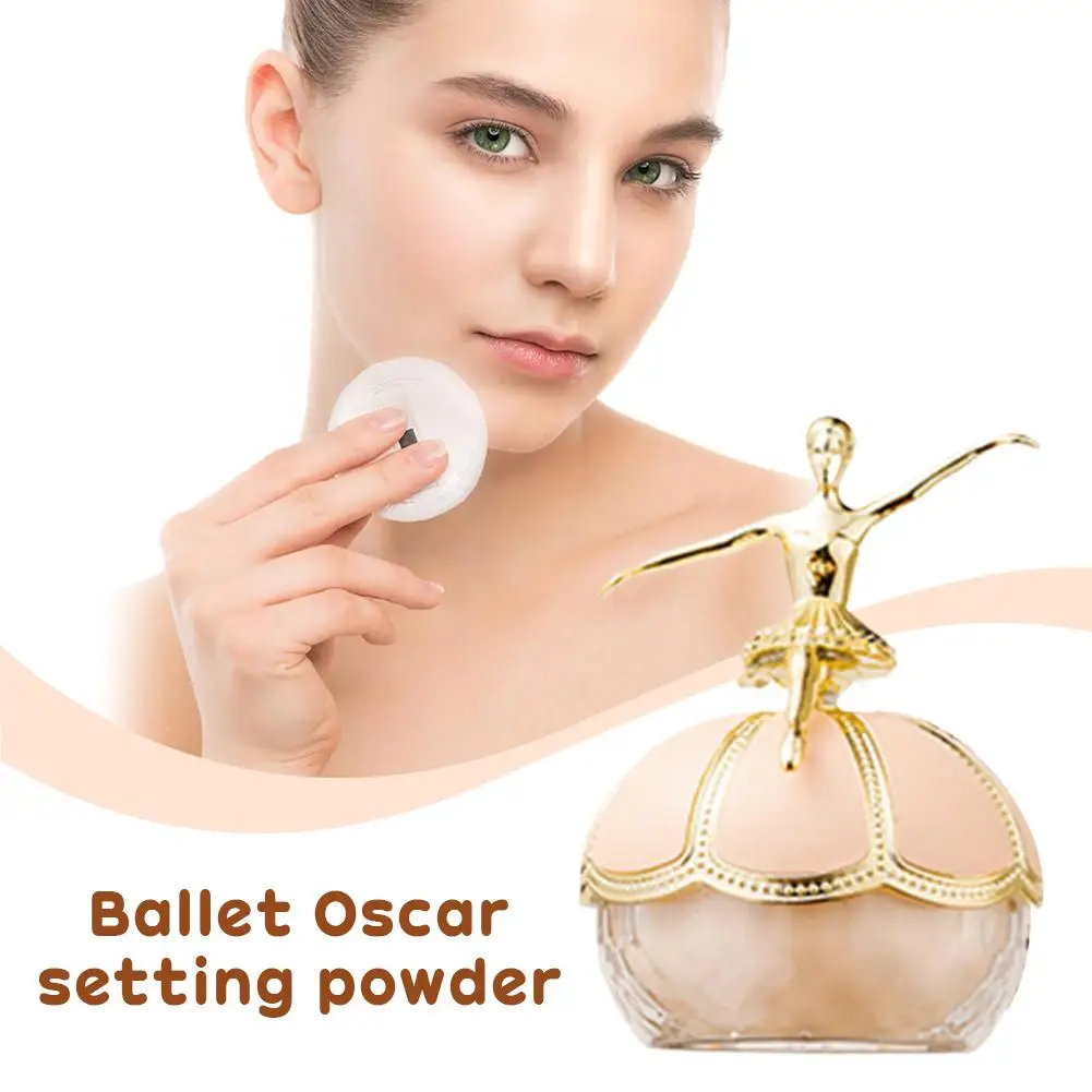 Natural Ivory White Fresh Base Makeup Long-lasting Oil Control Makeup Setting Powder Sheer Coverage Smoothing Matte Loose Powder