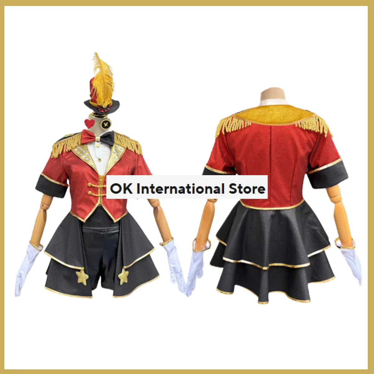 Game Identity Ⅴ Margaretha Zelle Tamer Cosplay Costume Female Dancer Wig Red Coat Uniform Woman Sexy Carnival Halloween Suit