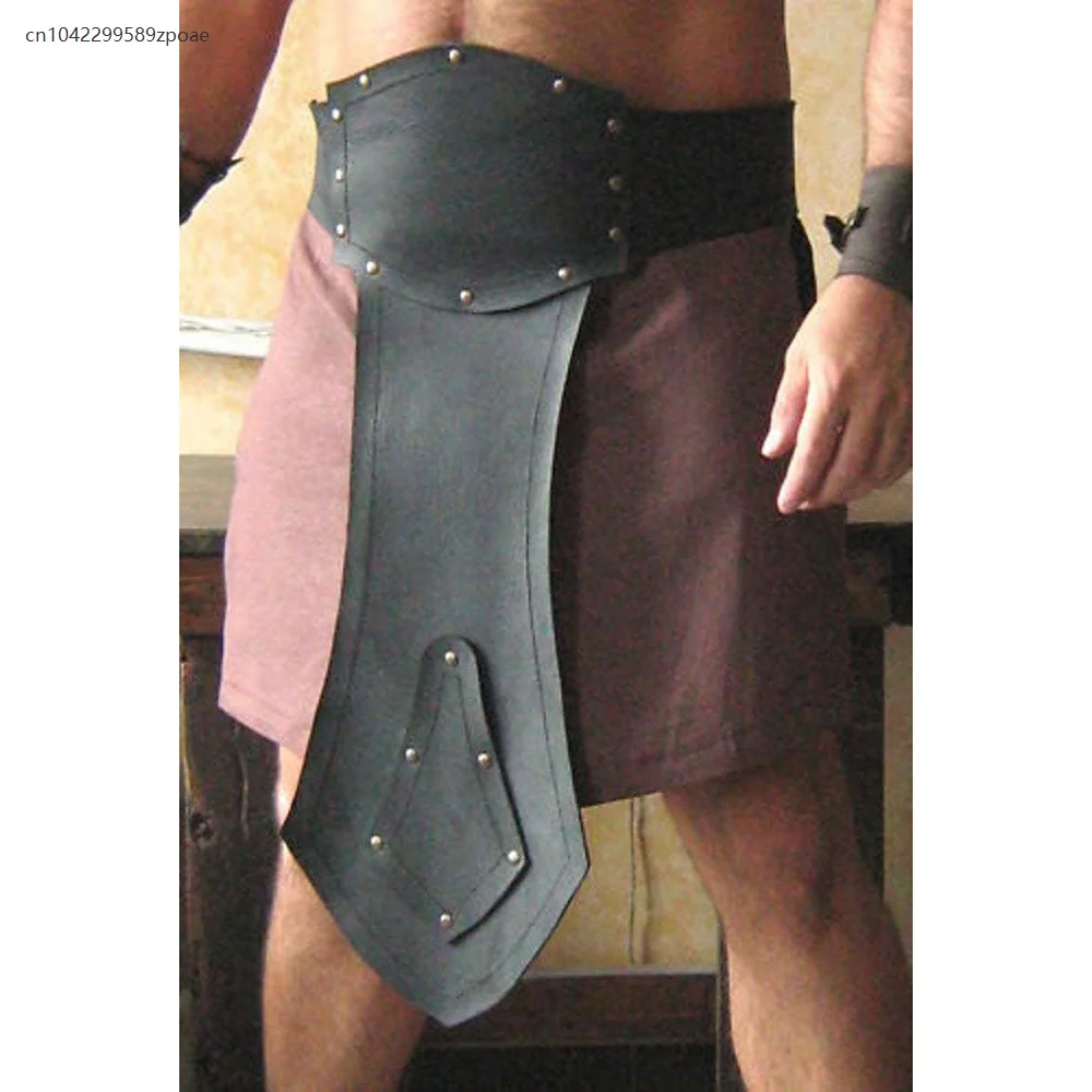 المحارب الروماني البربري حزام عريض معركة تنورة القرون الوسطى فايكنغ فارس حزام هالوين كرنفال لعب الأدوار زي الدعائم 2025