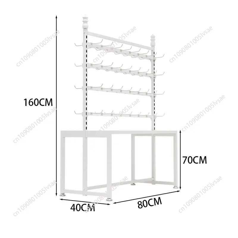 Jewelry display rack, boutique store shelves, decorative items, flow table, jewelry headwear, earring chain display cabinet