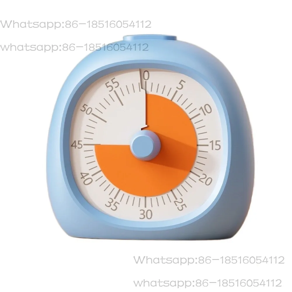 60 Minute Silent Visual Timer Practical Plastic Digital Clock Study Timer Focus Aid for Kids Classroom Homework Kitchen