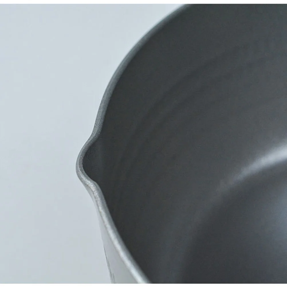 

1Pcs Non-Stick Complementary Food Pan Milk Pot Double Outlet Design Anti-Scald Handle for Home Kitchen Cooking Pot Use