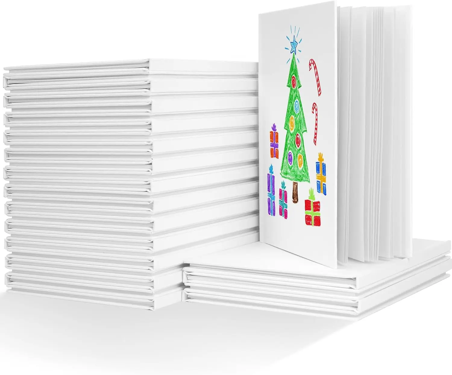 

Блокнот А5 в твердом переплете, 30 штук в упаковке, для детского письма, рисования и скетчинга, 40 страниц в каждом, белая обложка