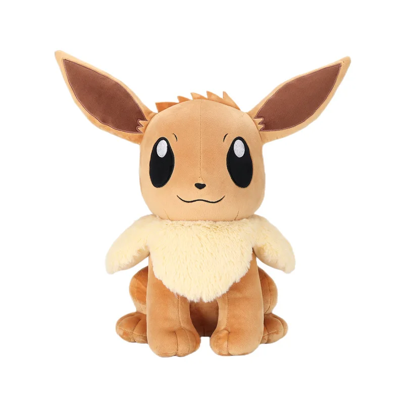 24Cm Pokemon Anime Plush Doll Eevee New Children Cute Plush Toy Kawaii Short Plush Comfort Leisure Plush Pillow Birthday Gift