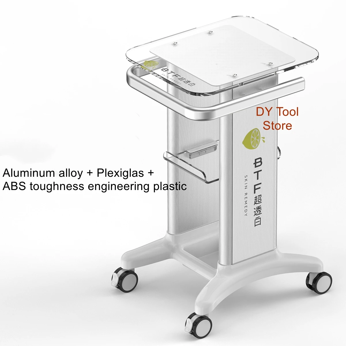 Beauty instrument cart acrylic small bubble shelf base dental clinic B ultrasound medical beauty cart plus custom