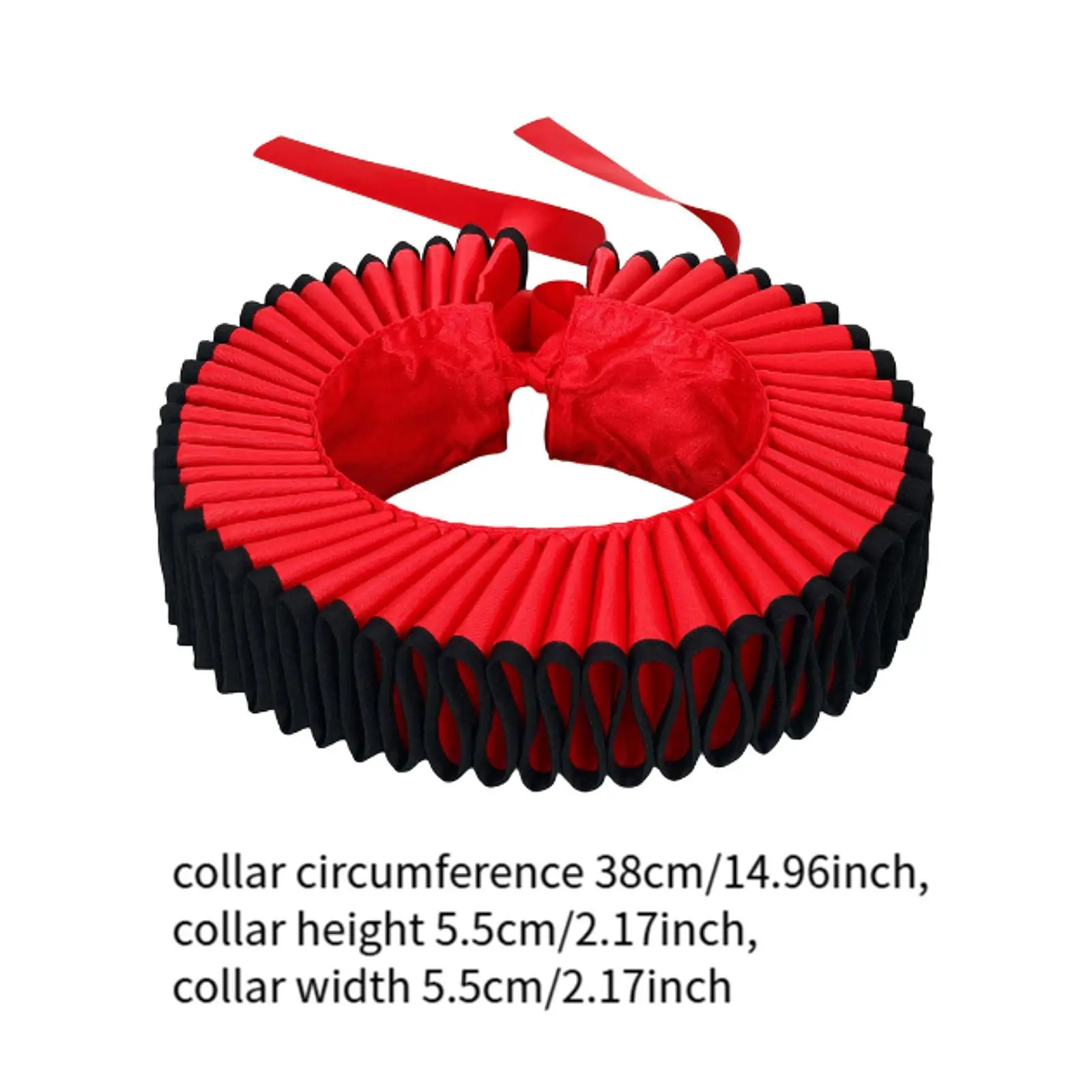 Detachable Neck Ruff for Elizabethan Clown Cosplay And Party Props