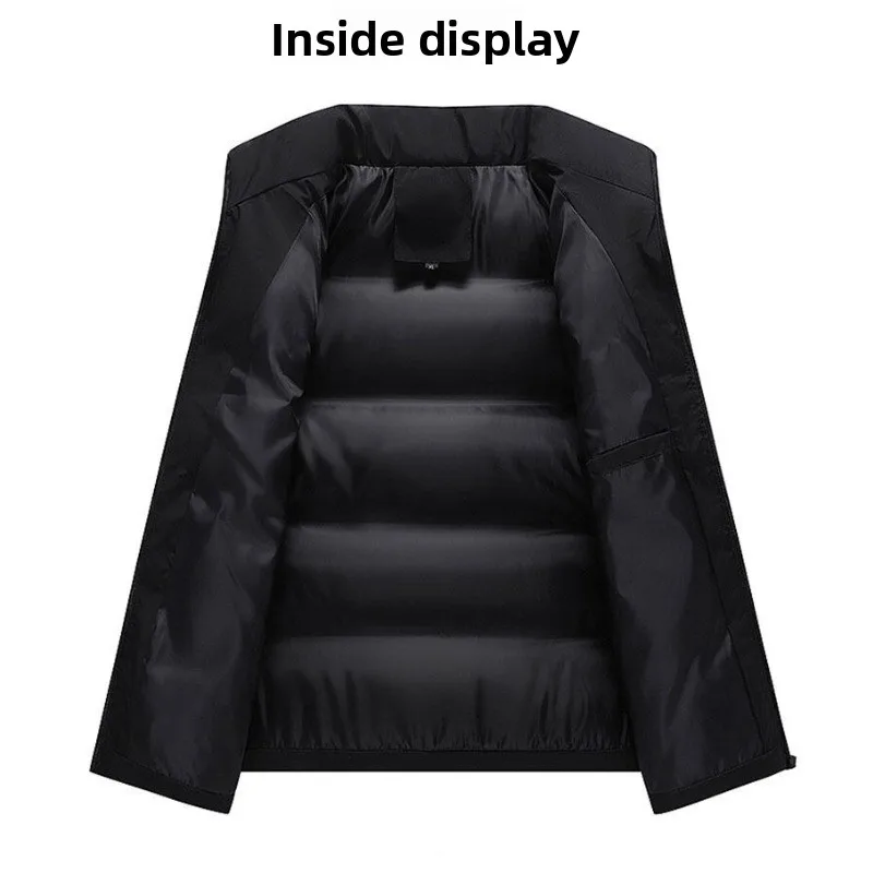 

Men's Thickened Vest Warm Outdoor Camping and Mountaineering Trendy Pure Cotton Vest Breathable Windproof Down-Filled Jacket