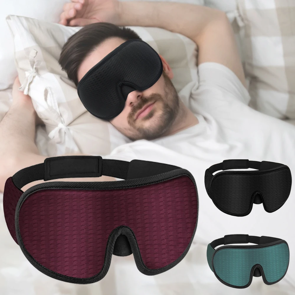 

3D Sleeping Mask 100% Blockout Light Sleep Mask For Eye Soft Eye Mask for Travel Eyeshade Night Breathable Blindfold Slaapmasker