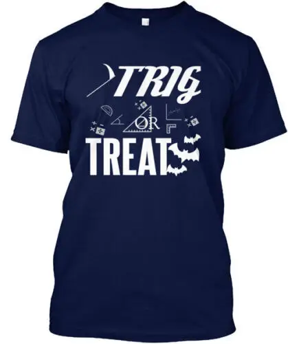 Trig Or Treat Halloween T-Shirt Made in the USA Size S to 5XL