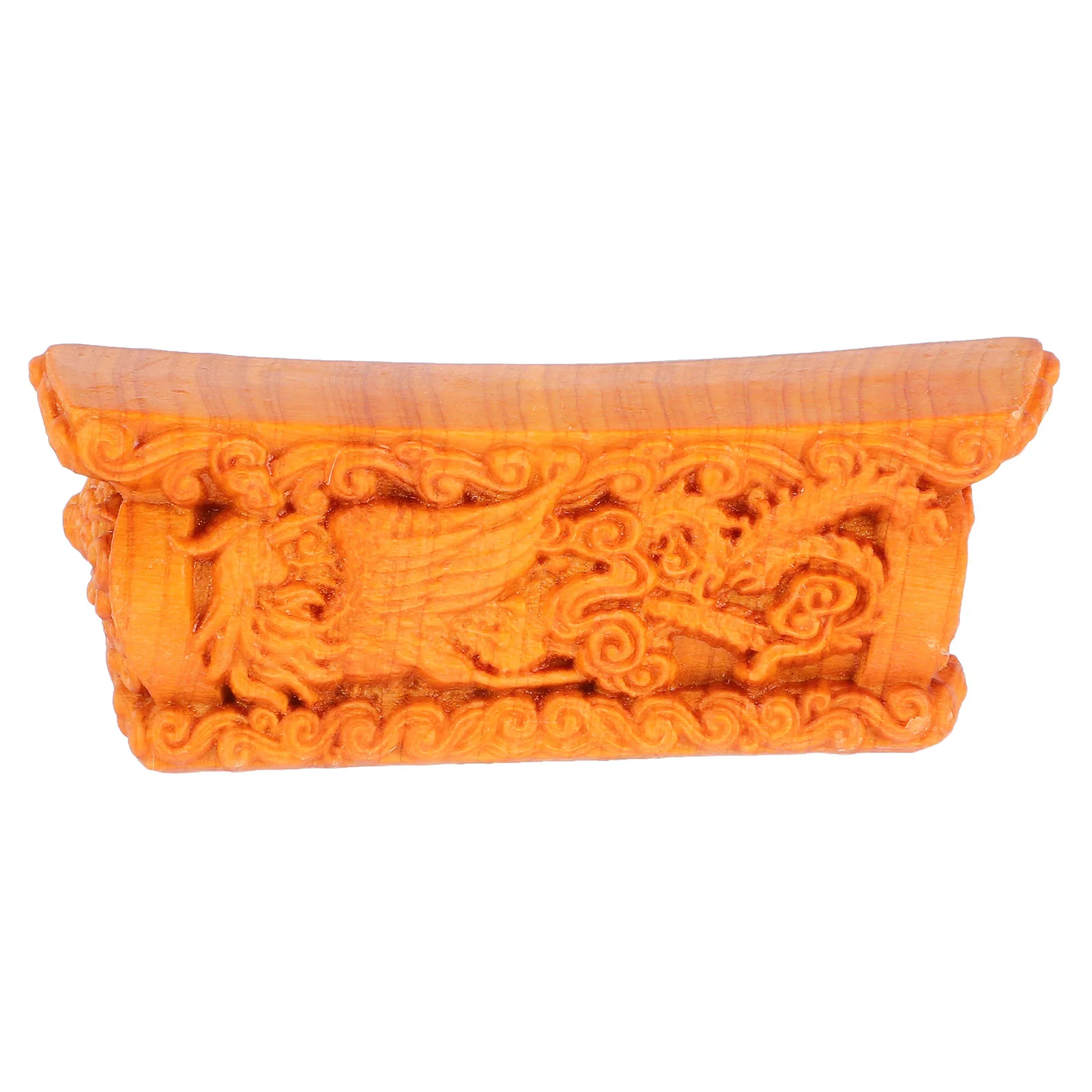 

Wooden Coffin Sculpture Mini Carved Cliff Cypress Wood Table Desk Decor Halloween Party Accessory Haunted Prop