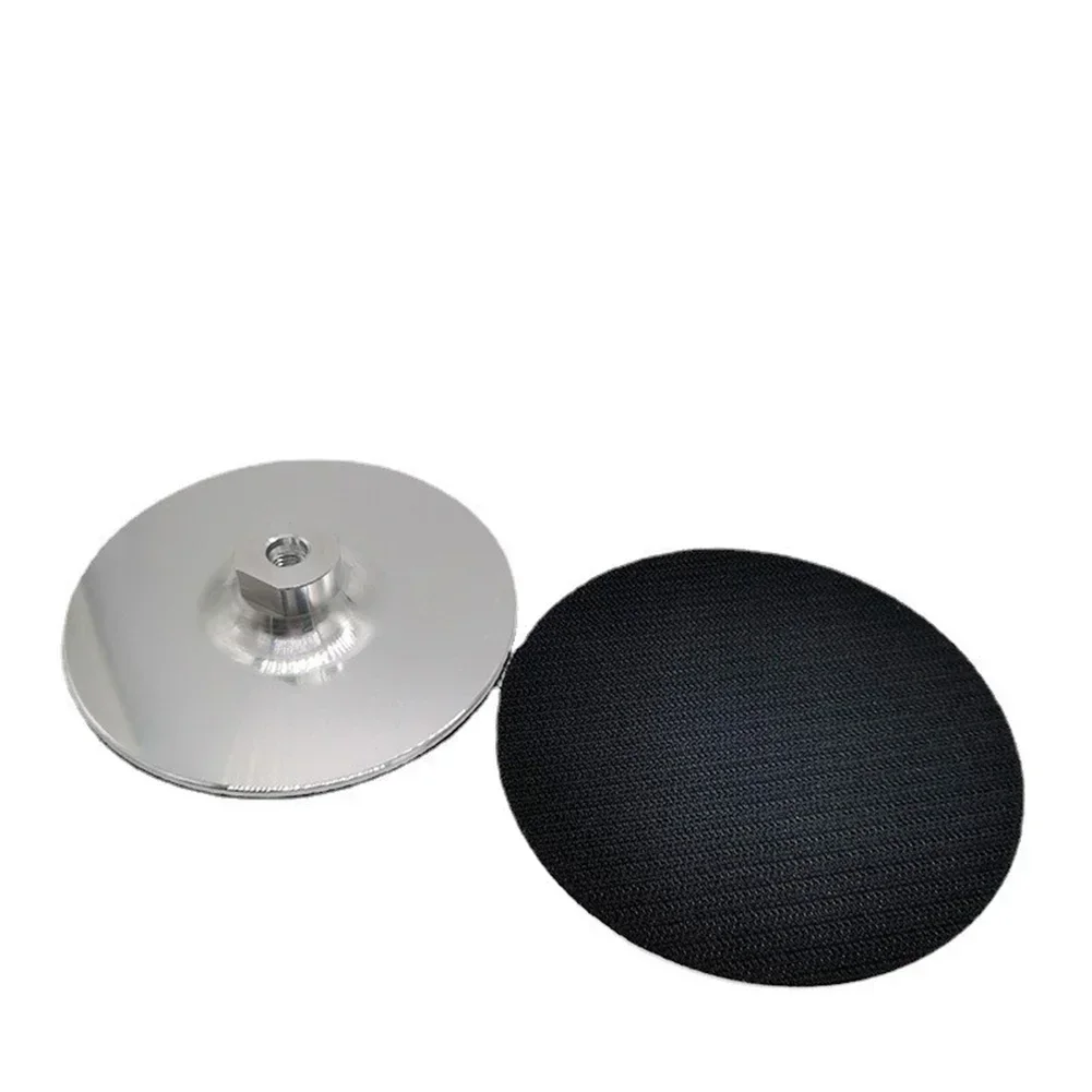 Almohadilla de pulido de aluminio de 100mm/ 125mm para amoladora angular de rosca M14 M10 5/8-11, accesorios para herramientas de pulido