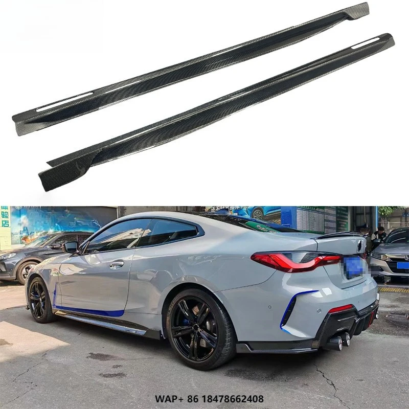 

G22 High Quality KB Style Carbon Fiber Side Skirt Side Lip for 4 Series G22
